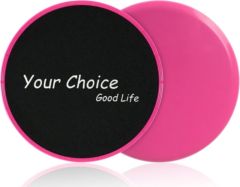Your Choice أقراص التمرين الأساسية - أقراص انزلاق مزدوجة الجوانب للسجاد والخشب، 7 بوصة - Image 1